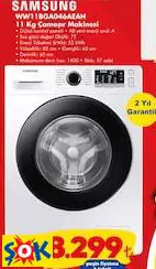SAMSUNG WW11BGA046AEAH 11 KG ÇAMAŞIR MAKİNESİ